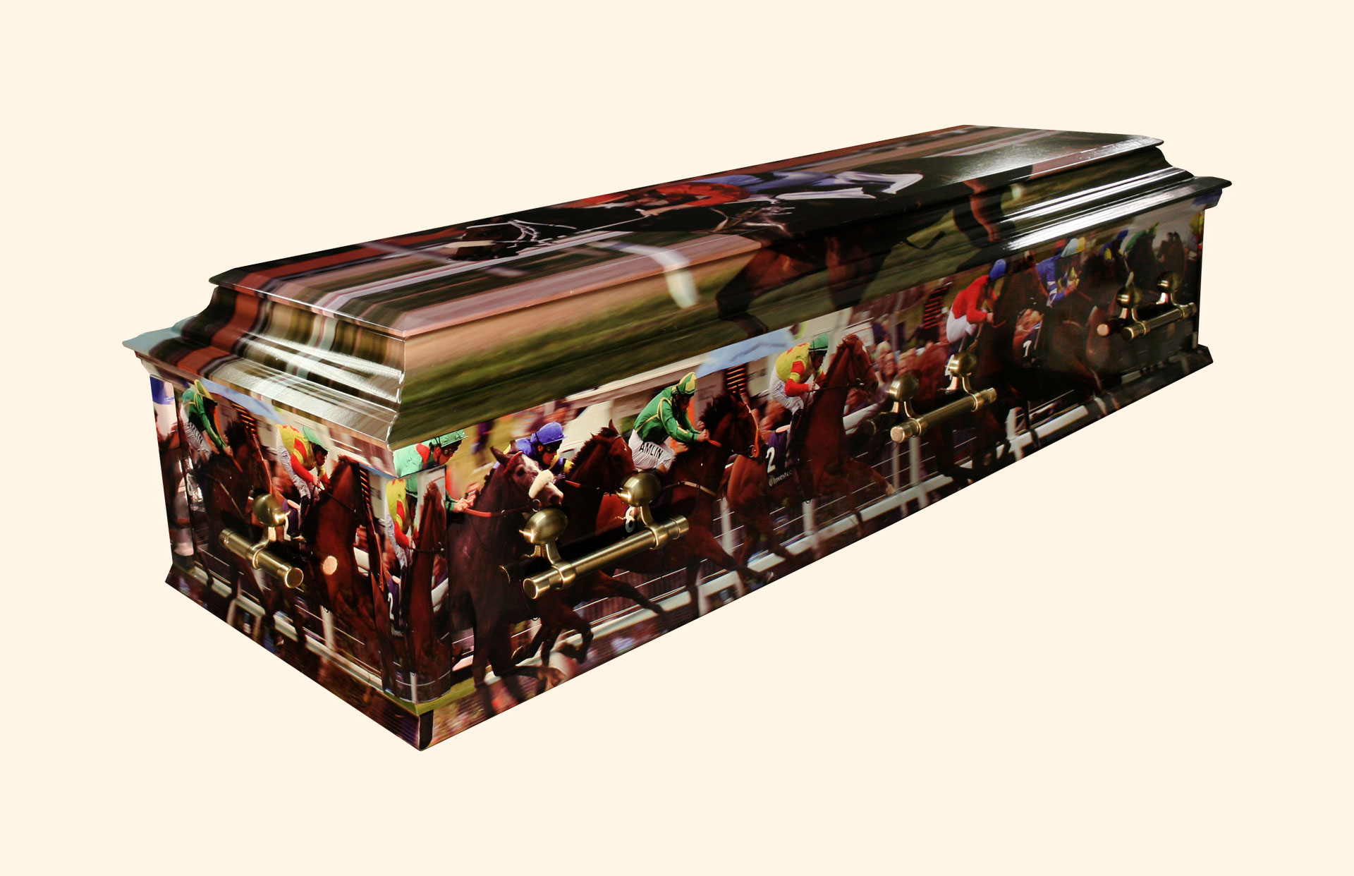 Oxford Horse Race Wooden American Style Caskets